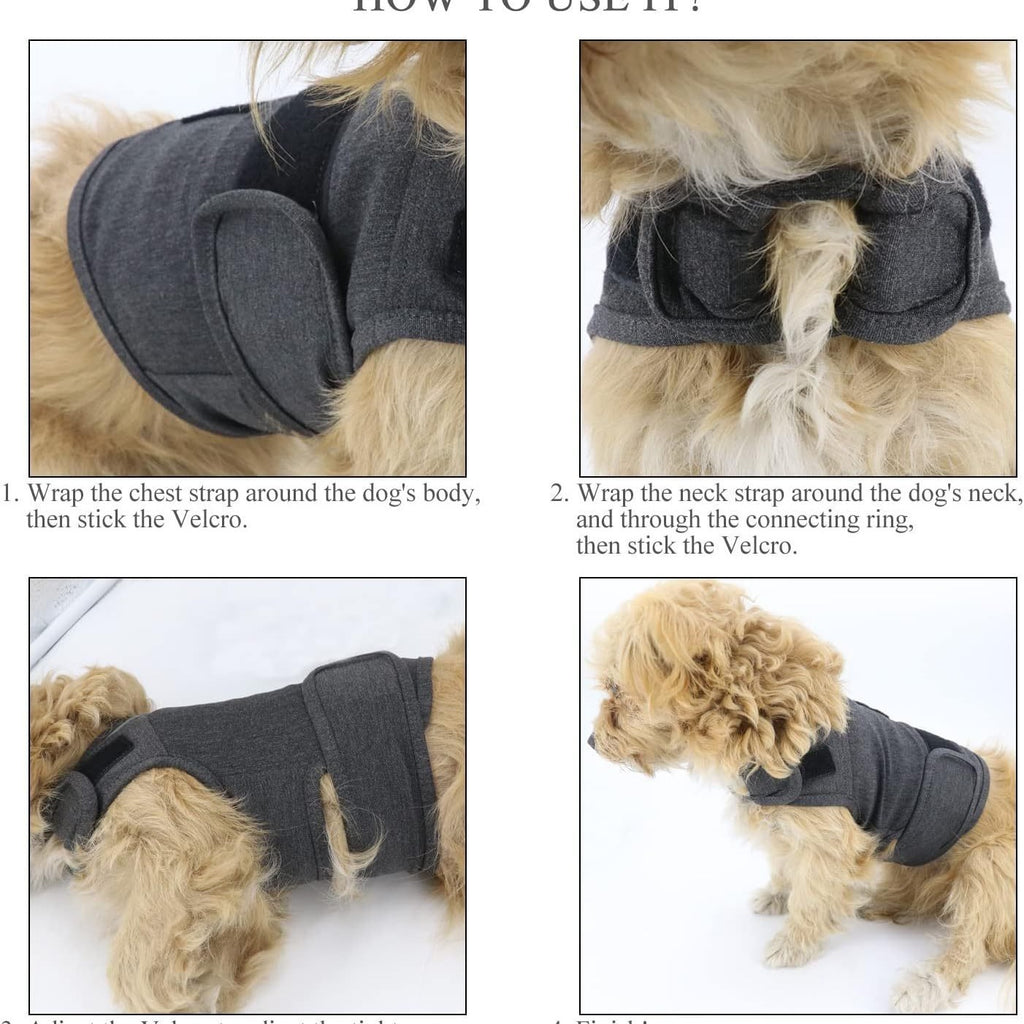 Classic Dog Anxiety Jacket Breathable Thunder Vest For Dogs Thunder Vest For Dogs Anxiety Shirt Dog Clothes For Anxiety Stress